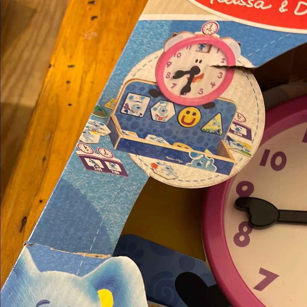 🎉NEW! Melissa & Doug Pink and Blue Learning Clock